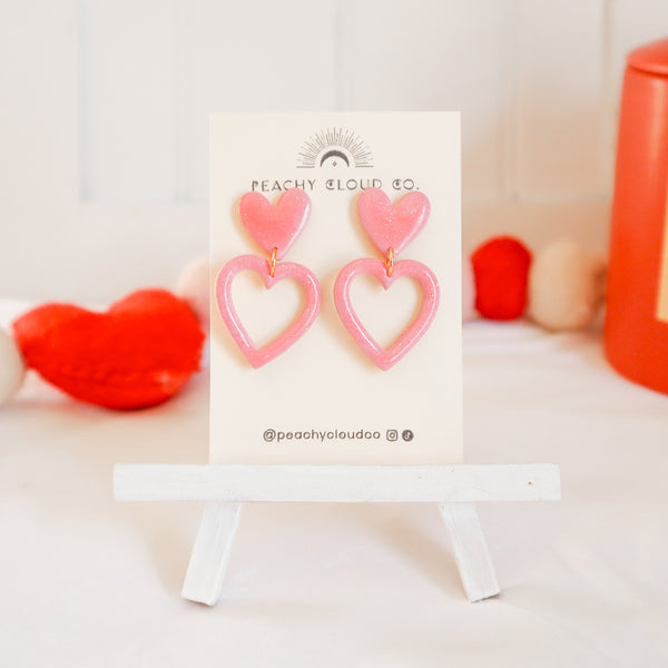 Shimmer Heart Dangles