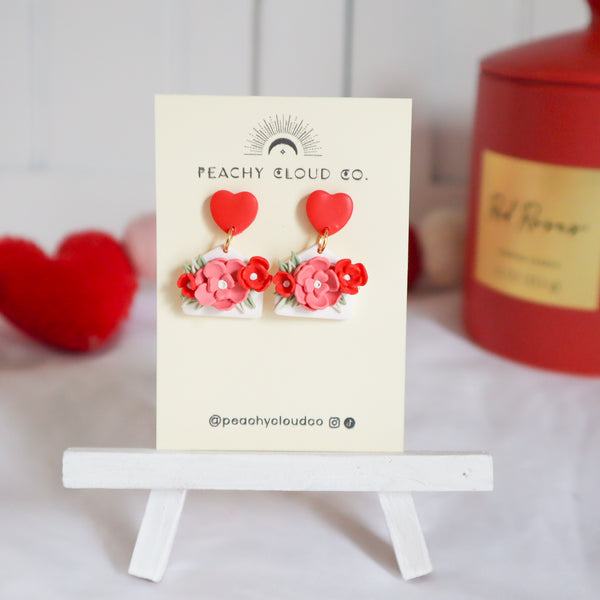 Floral Love Letter Dangles