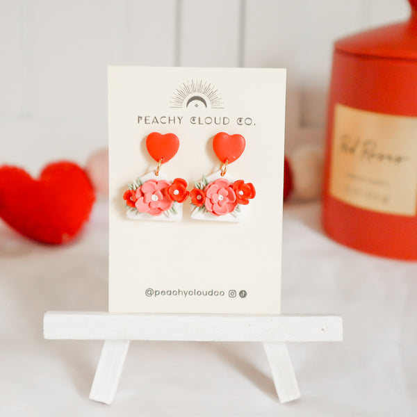 Floral Love Letter Dangles
