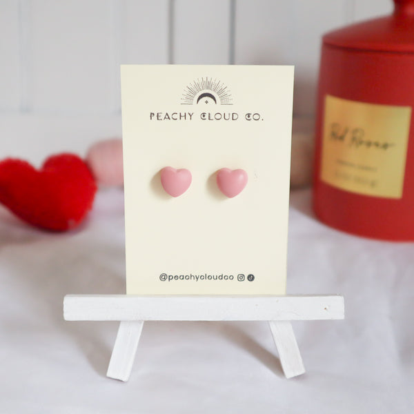 Bubble Heart Studs