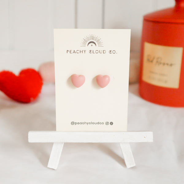 Bubble Heart Studs