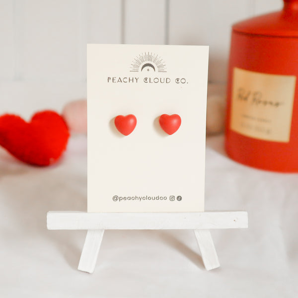 Bubble Heart Studs