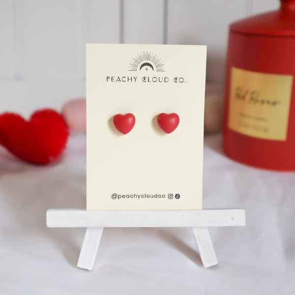 Bubble Heart Studs