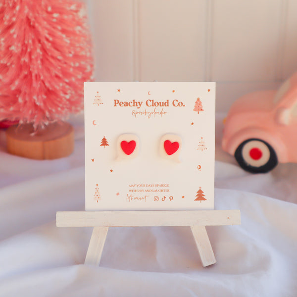 Love Speech Bubble Studs