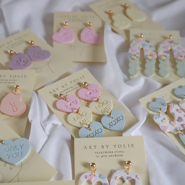 Tiered Conversation Heart Dangles