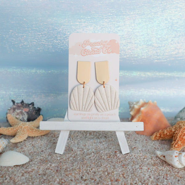 Coastal Scallop Earrings