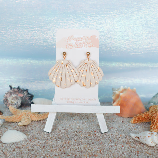 Golden Shell Earrings
