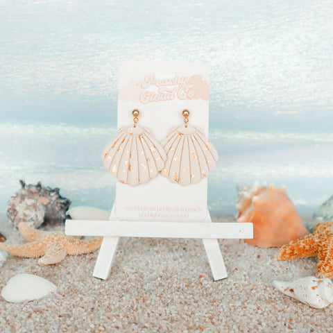 Golden Shell Earrings