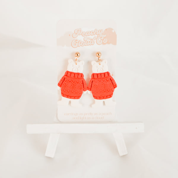 Polar Bear Earrings