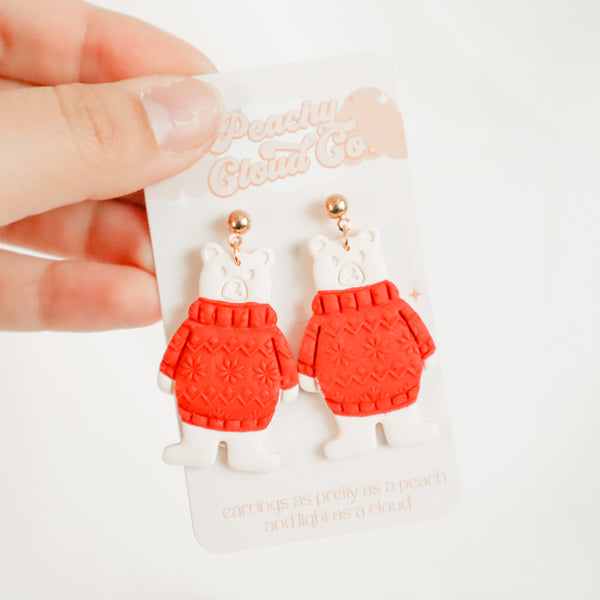Polar Bear Earrings